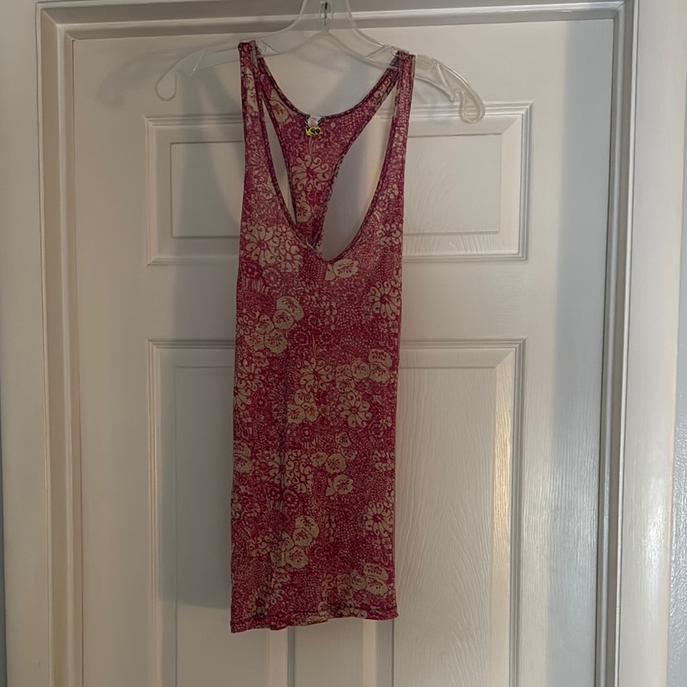 Free People Large Floral Print Tank Top